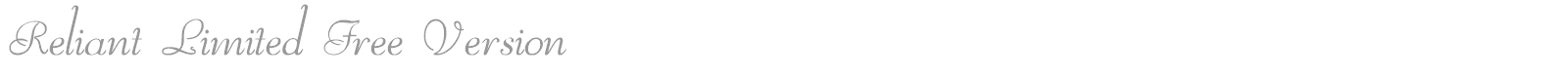 Reliant Trash font preview